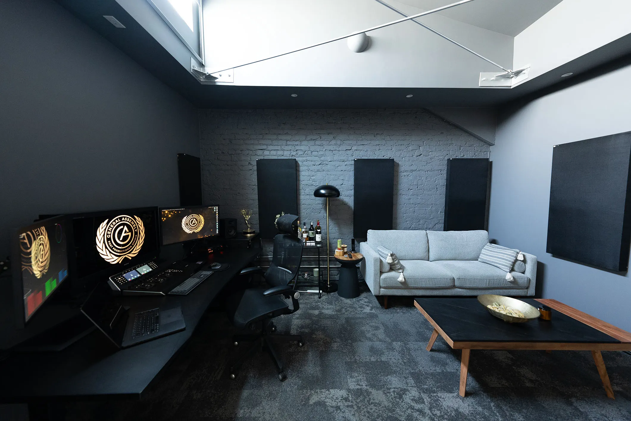 The color grading suite at General Assembly